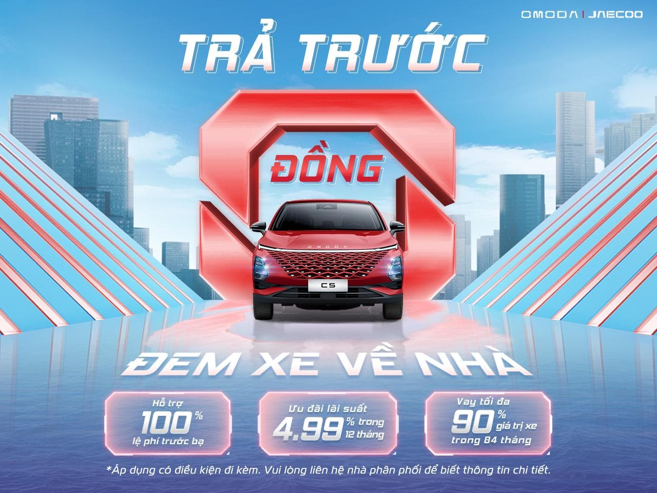 Chấn động thị trường ô tô: Omoda C5 mở bán với chương trình “Trả trước 0 đồng – Đem xe về nhà”